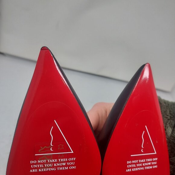 Christian Louboutin Black Strappy Condora Leather Pump - Picture 9 of 11